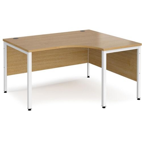 Dams International Right Hand Ergonomic Desk MB14ERWHO 1,400 x 1,200 x 725 mm