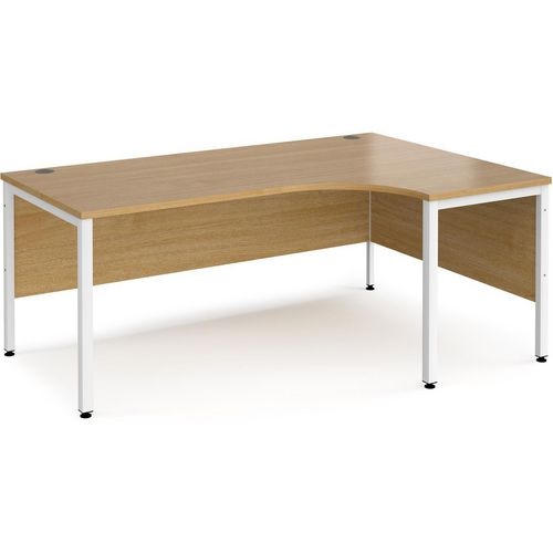 Dams International Right Hand Ergonomic Desk MB18ERWHO 1,800 x 1,200 x 725 mm