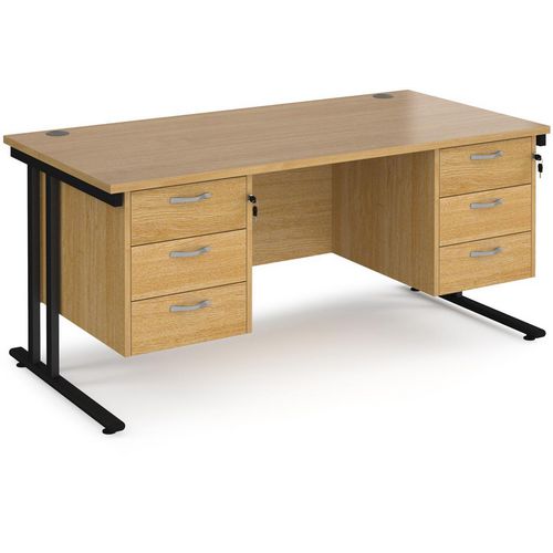 Dams International Desk MC16P33KO 1,600 x 800 x 725 x 800 - 990 mm