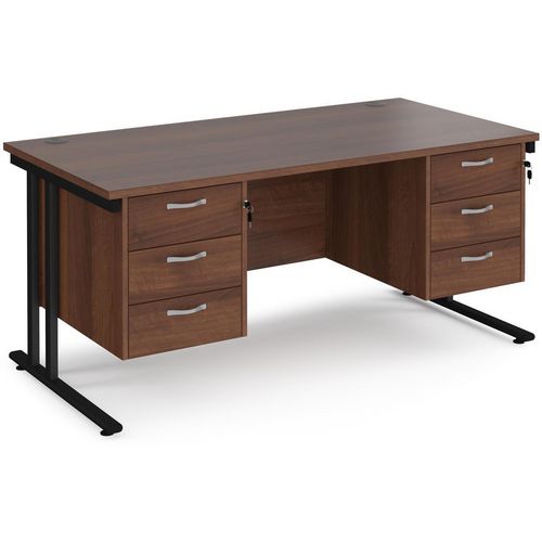 Dams International Desk MC16P33KW 1,600 x 800 x 725 x 800 - 990 mm