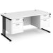 Dams International Desk MC16P22KWH 1,600 x 800 x 725 x 800 - 990 mm