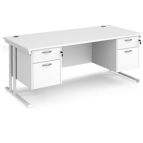 Dams International Desk MC18P22WHWH 1,800 x 800 x 725 mm