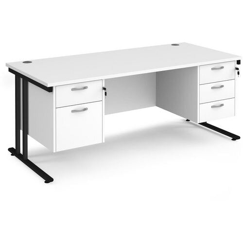 Dams International Desk MC18P23KWH 1,800 x 800 x 725 x 800 - 990 mm