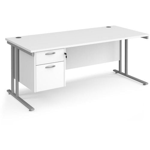 Dams International Desk MC18P2SWH 1,800 x 800 x 725 mm