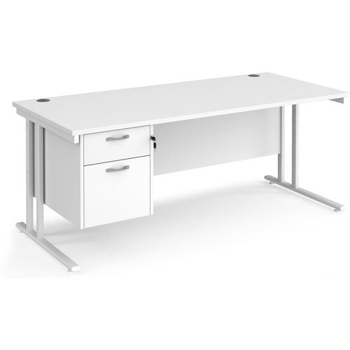 Dams International Desk MC18P2WHWH 1,800 x 800 x 725 mm