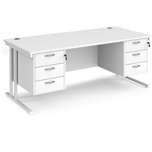 Dams International Desk MC18P33WHWH 1,800 x 800 x 725 mm