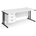 Dams International Desk MC18P3KWH 1,800 x 800 x 725 x 800 - 990 mm