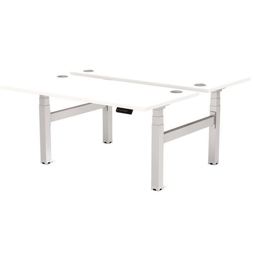 Fellowes Sit Stand Desk 8904201 Silver, White 800 mm