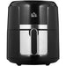 HOMCOM Air Fryer 4 L 1300 W Steel, Plastic Black