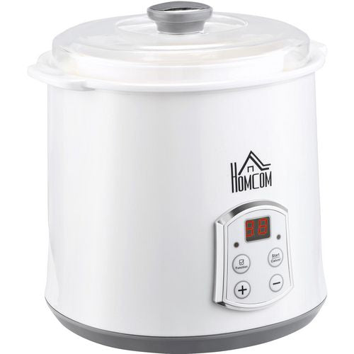 HOMCOM Yoghurt Maker 2 L 20 W PC (Polycarbonate), PP (Polypropylene) White