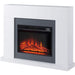 HOMCOM Electric Fireplace MDF (Medium-Density Fibreboard), Particle Board UK