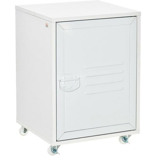 HOMCOM Filing Cabinet White 385 x 380 x 5,550 mm