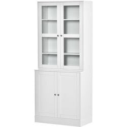 HOMCOM Bookcase White 760 x 400 x 1,785 mm