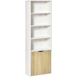 HOMCOM Bookcase Oak 290 x 590 x 1,800 mm