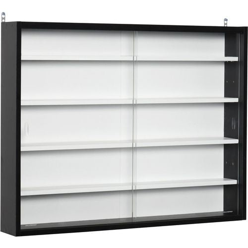 HOMCOM Shelving Unit 833-761BK Black 800 x 95 x 600 mm