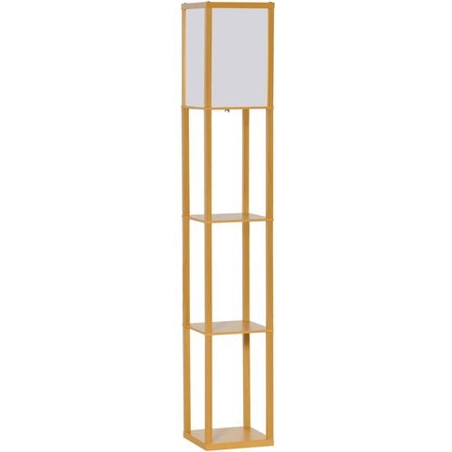 HOMCOM Floor Lamp 833-623V70WR Natural, White