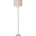 HOMCOM Floor Lamp B31-263 Silver, Cream White