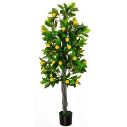 HOMCOM Artificial Plant Yellow 15 x 15 x 135 mm