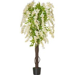 HOMCOM Artificial Plant White 17 x 17 x 160 mm