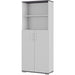 GERMANIA Melamine resin coated chipboard Filing Cabinet Graphite, Light Grey 800 x 400 x 2,000 mm