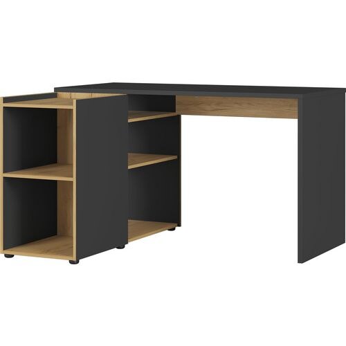 Germania Corner Desk 2974-549 Oak Graphite, Multiplex-Navarra 1290 mm (W) X 1070 mm (D) X 760 mm (H)