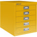 Bisley MultiDrawer Steel Desktop Drawers 5 Drawers No 279 x 380 x 325 mm Bisley Yellow