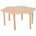 Profile Education Table HEXTAB1 Brown 1,050 (W) x 1,050 (D) x 460 (H) mm