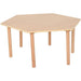 Profile Education Table HEXTAB2 Brown 1,050 (W) x 1,050 (D) x 530 (H) mm