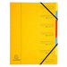 Exacompta Multipart File 54079E A4 Mottled Pressboard Yellow 24.5 (W) x 0.5 (D) x 32 (H) cm Pack of 12