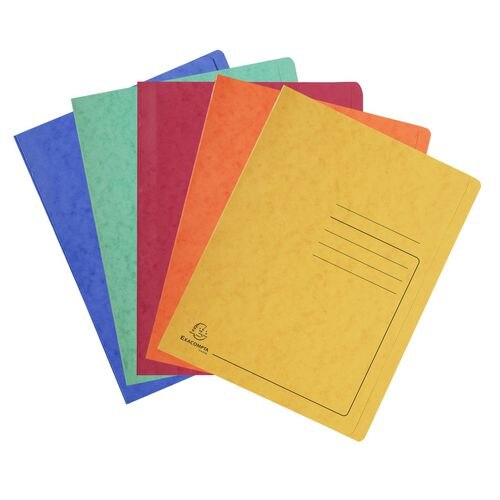 Exacompta Flat File 39990E A4 Mottled Pressboard 27.2 (W) x 0.2 (D) x 31.8 (H) cm Assorted Pack of 25