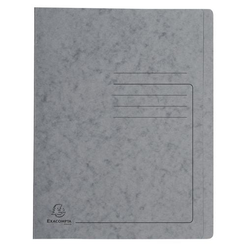 Exacompta Flat File 39989E A4 Mottled Pressboard 27.2 (W) x 0.2 (D) x 31.8 (H) cm Grey Pack of 25