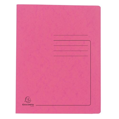 Exacompta Flat File 39987E A4 Mottled Pressboard 27.2 (W) x 0.2 (D) x 31.8 (H) cm Pink Pack of 25