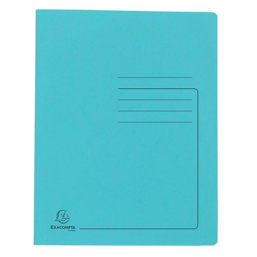 Exacompta Flat File 39986E A4 Mottled Pressboard 27.2 (W) x 0.2 (D) x 31.8 (H) cm Turquoise Pack of 25