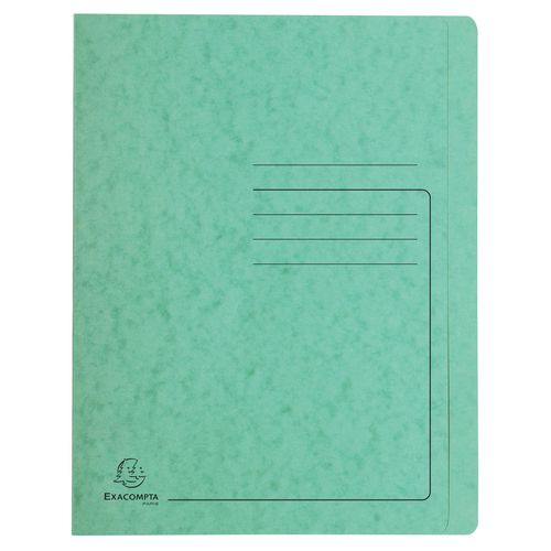 Exacompta Flat File 39993E A4 Mottled Pressboard 27.2 (W) x 0.2 (D) x 31.8 (H) cm Green Pack of 25