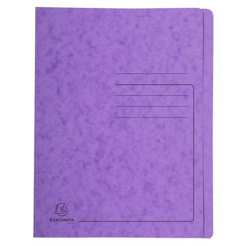 Exacompta Flat File 39998E A4 Mottled Pressboard 27.2 (W) x 0.2 (D) x 31.8 (H) cm Purple Pack of 25