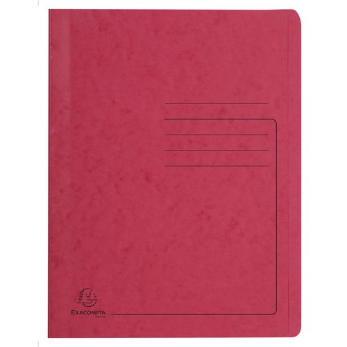 Exacompta Flat File 39995E A4 Mottled Pressboard 27.2 (W) x 0.2 (D) x 31.8 (H) cm Red Pack of 25