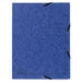 Exacompta 3 Flap Folder 55402E Blue Mottled Pressboard Pack of 25