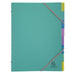 Exacompta Forever Young Multipart File 56193E A4 PP (Polypropylene) Turquoise 24.5 (W) x 1 (D) x 32 (H) cm Pack of 8