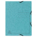 Exacompta 3 Flap Folder 55422E Turquoise Mottled Pressboard Pack of 25