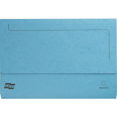 Exacompta Europa Document Wallet 221/1003Z Mottled Pressboard 35.6 (W) x 24.2 (D) x 0.2 (H) cm Turquoise Pack of 25