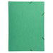 Exacompta 3 Flap Folder 59515E Green Mottled Pressboard Pack of 5