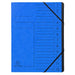 Exacompta Multipart File 541201E A4 Mottled Pressboard Blue 24.5 (W) x 1 (D) x 32 (H) cm Pack of 10