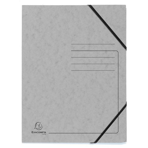 Elastic Folder Exacompta 555471E Mottled Pressboard Rubber Band 24 (W) x 0.3 (D) x 32 (H) cm Grey Pack of 25