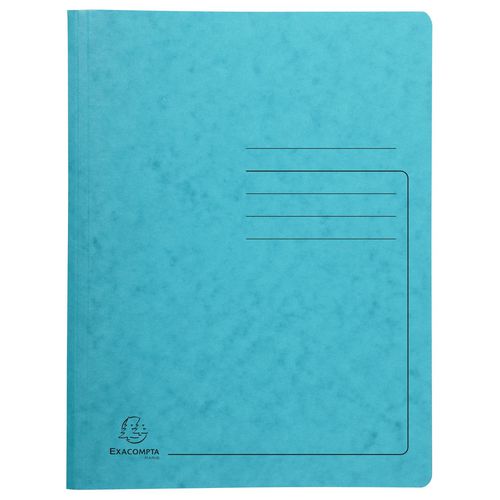 Exacompta Metal Spring File 240236E A4 Turquoise Mottled Pressboard 355 gsm Pack of 25