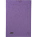 Exacompta Europa Square Cut Folder 4824Z A4, Foolscap Lilac Mottled Pressboard 265 gsm Pack of 50