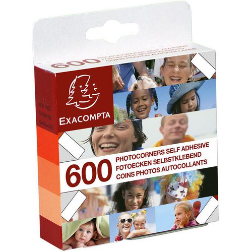 Exacompta Adhesive Strips 9 x 9 x 2.5 cm Crystal Pack10