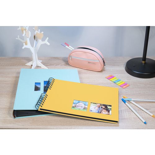 Exacompta Milano Photo Album Spiral Hardback Paper 22 x 32 x 3 cm Yellow