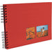 Exacompta Milano Photo Album Spiral Hardback Paper 22 x 32 x 3 cm Red