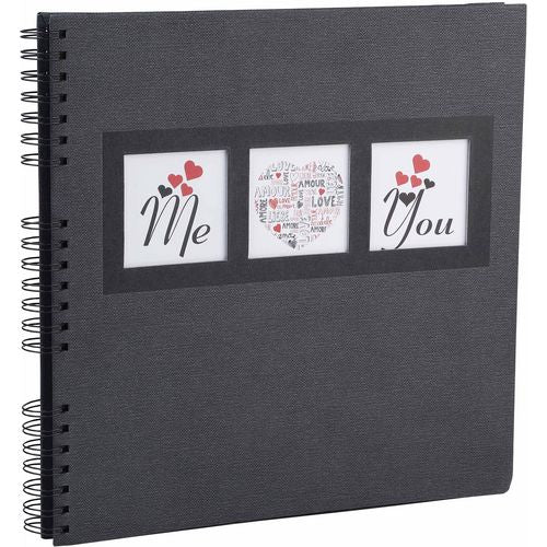 Exacompta Me & You Photo Album Spiral Hardback Paper 33 x 35 x 3.3 cm Black