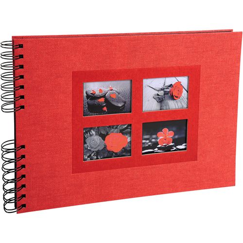 Exacompta Passion Photo Album Spiral Hardback Paper 22 x 32 x 3 cm Red